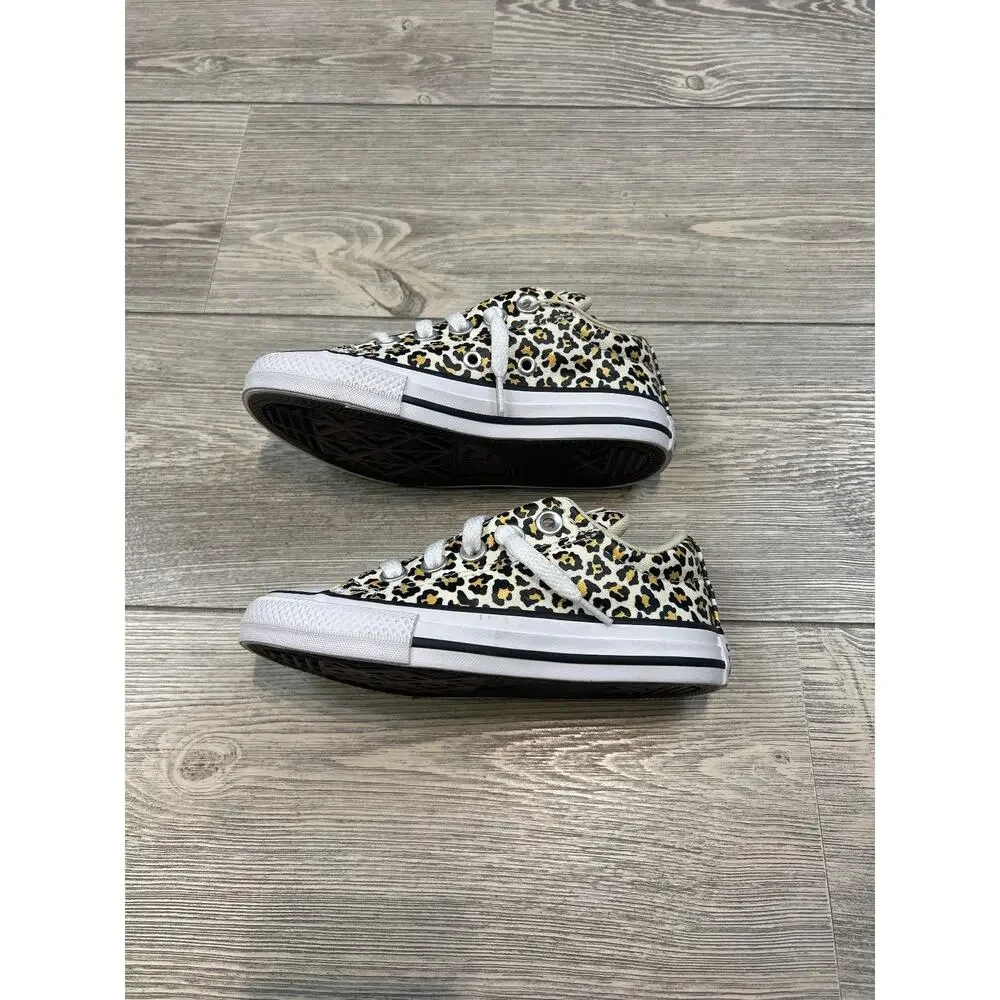 Converse Toddler Street Low Slip-On Cheetah Sneakers Light Brown 11 NWT